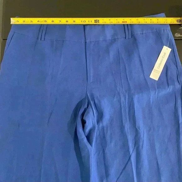 Coldwater Creek Linen Silk Wide Leg Crop Pants New Plus Size - Picture 4 of 13